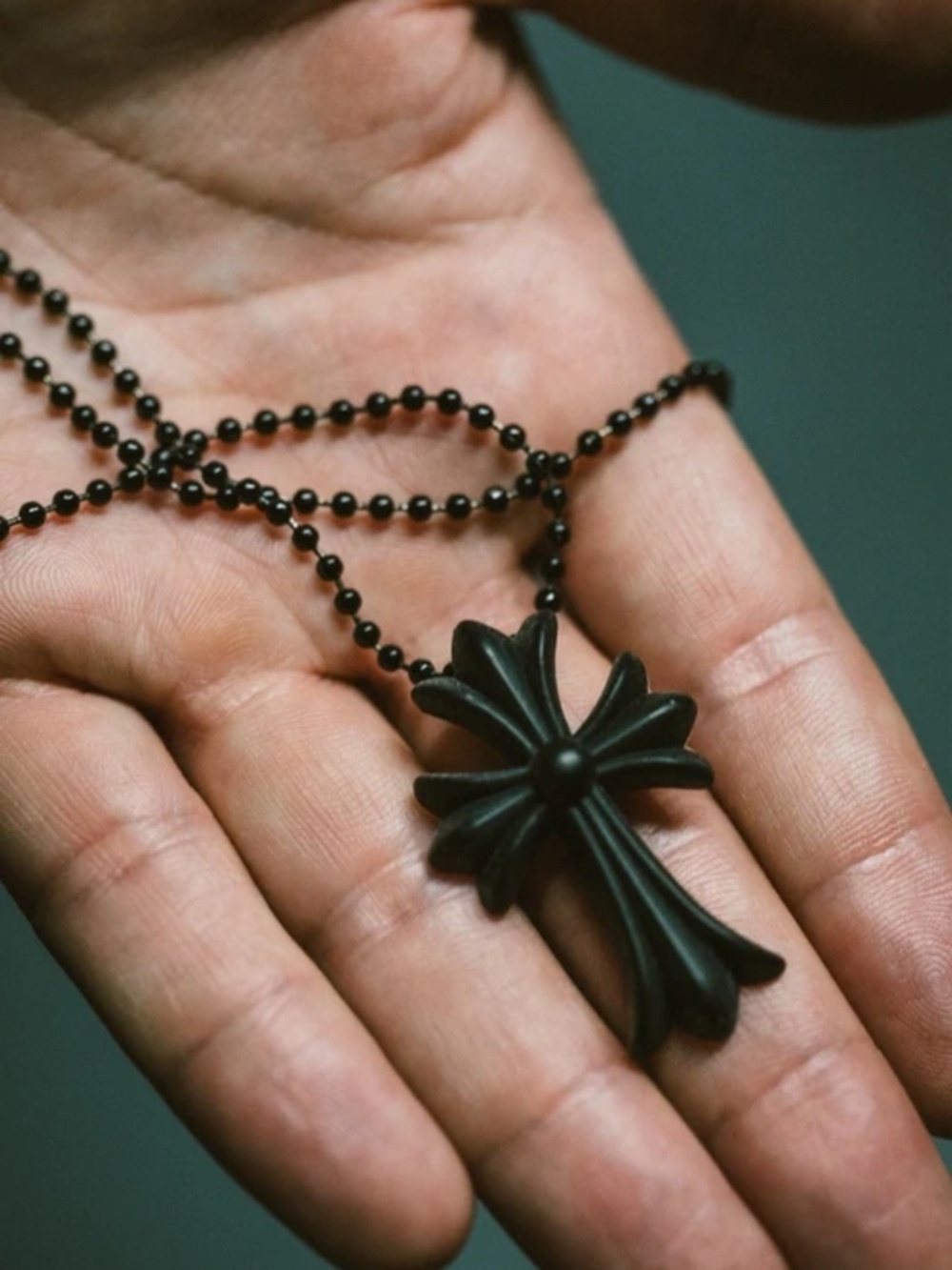 Chrome Hearts Silichrome Necklace Black